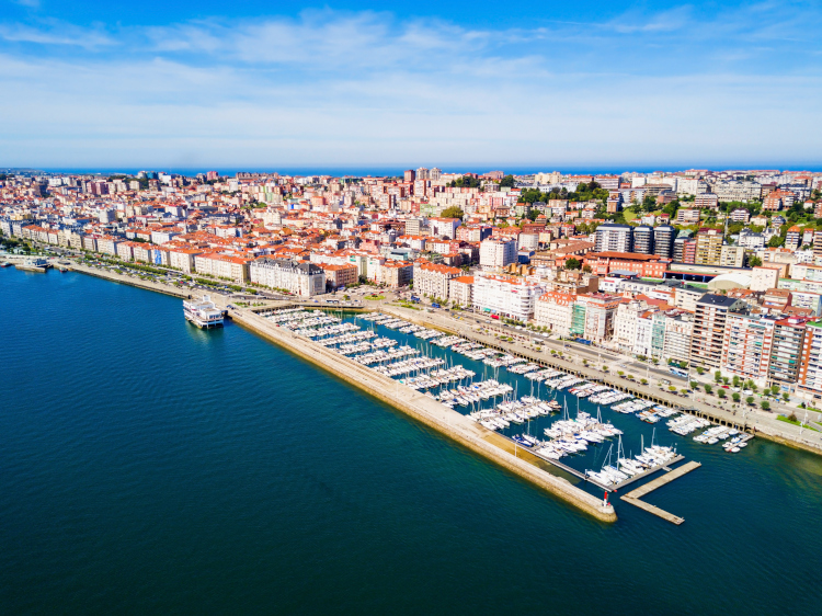 Vista panorámica de Santander